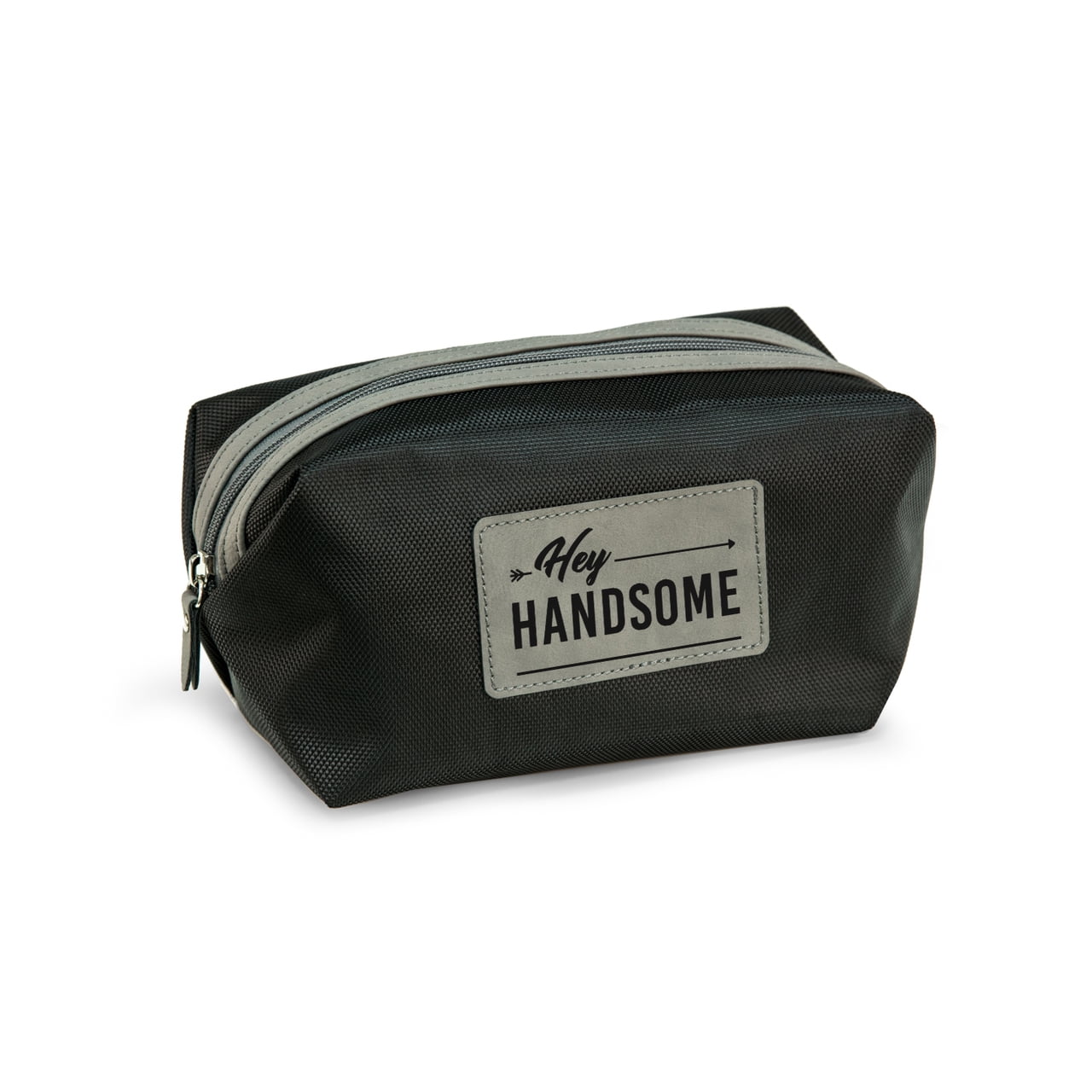 Hey Handome Water Resistant Nylon Dopp Kit w/ Grey Accents