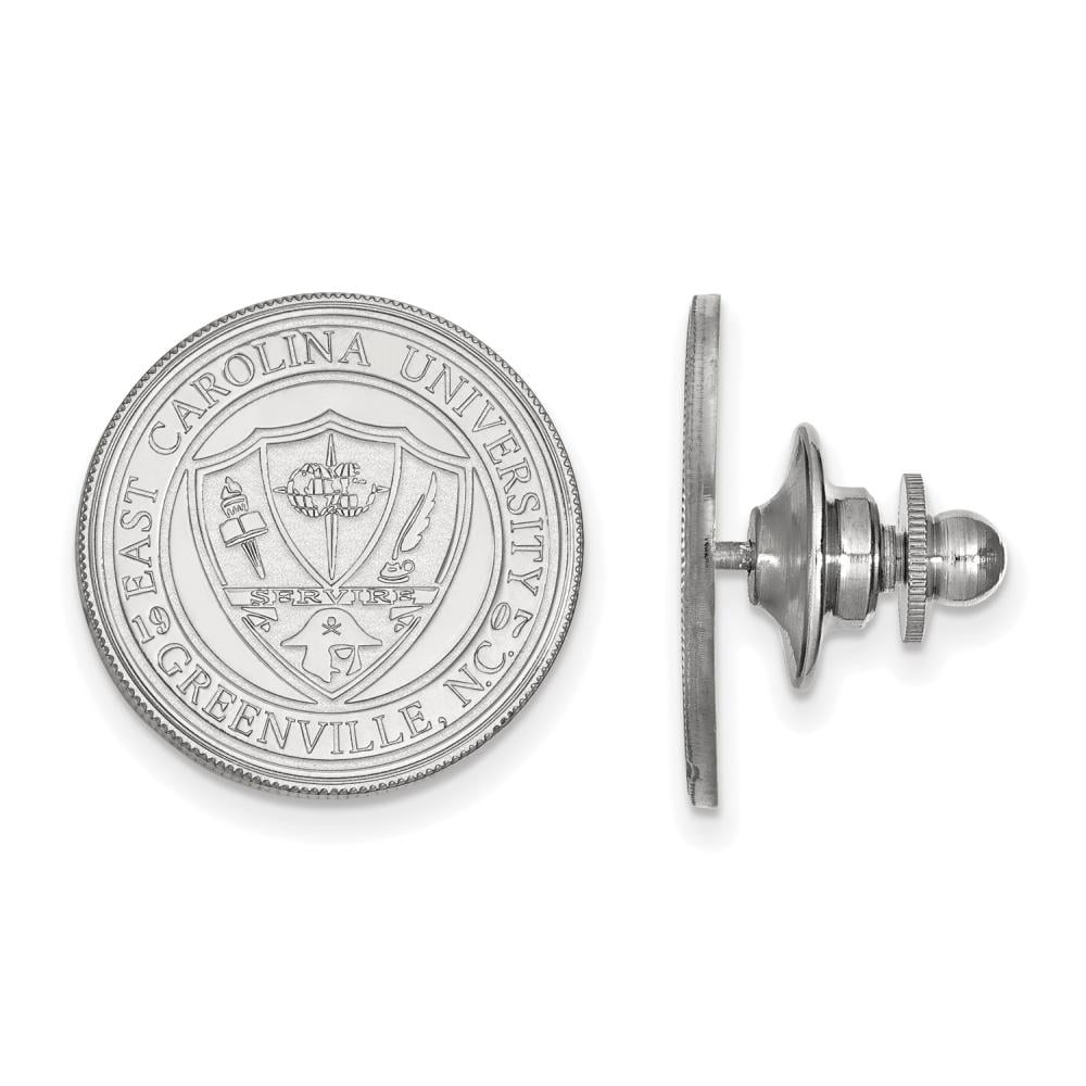 Sterling Silver LogoArt Official Licensed Collegiate East Carolina University (ECU) Crest Cuff Link