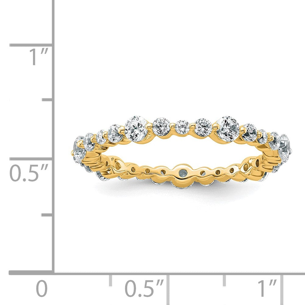 True Origin 14k 1 carat VS D E F Size 7 Eternity Band