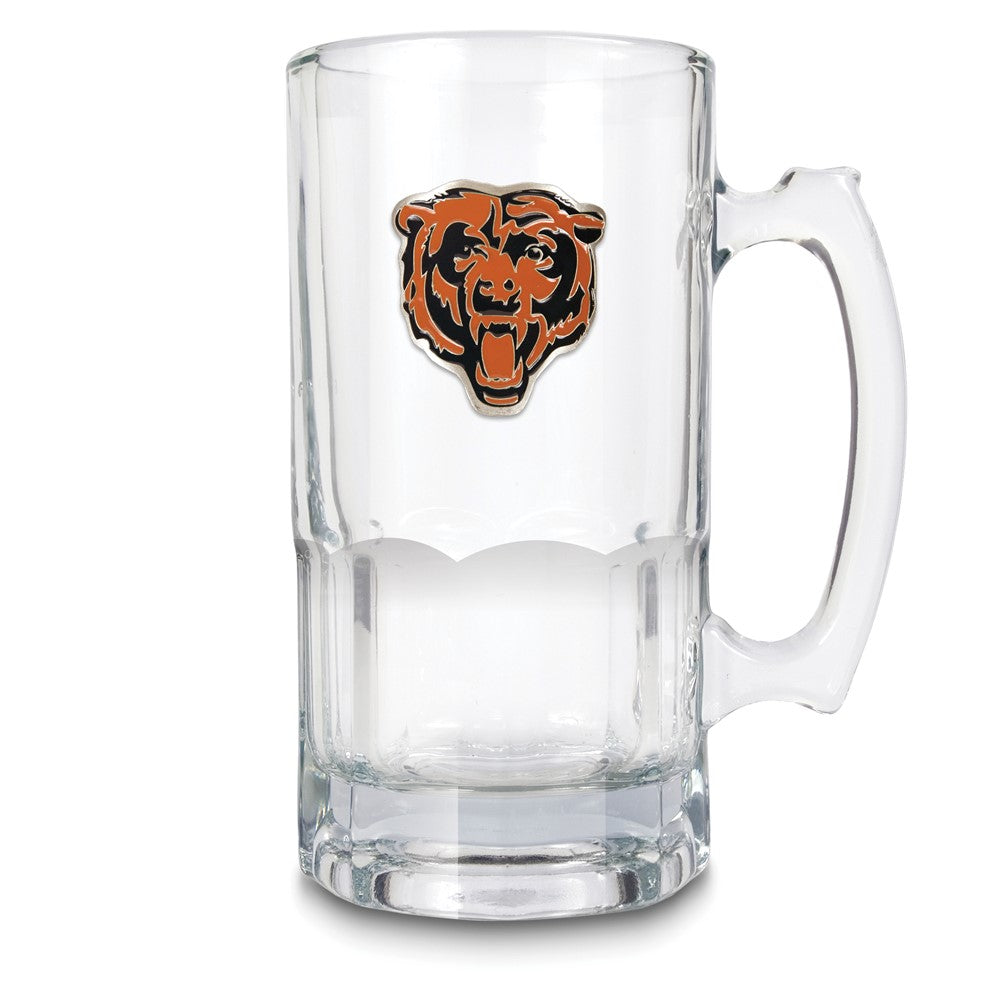 NFL Chicago Bears Glass 32 ounce Macho Mug with Emblem
