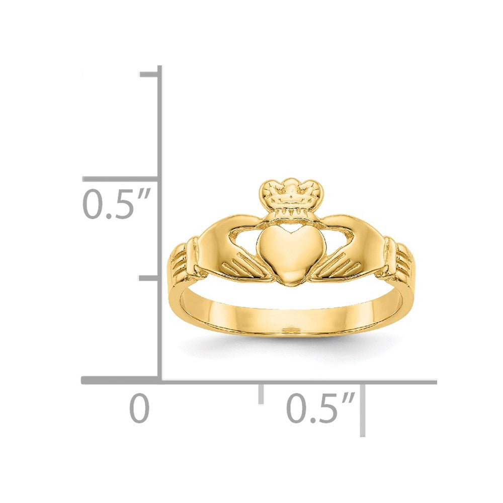 14k Baby Claddagh Ring Size 3