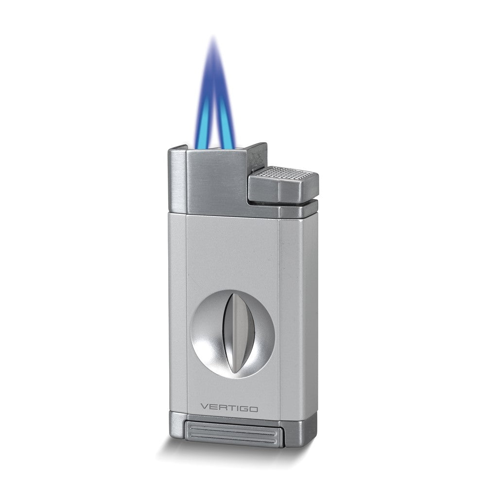 Vertigo Saber Chrome Double Torch Flame with Slide Out V Cutter