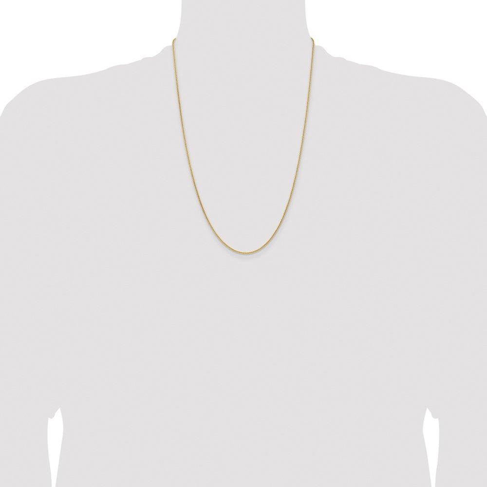 Stainless Steel Polished Yellow IP-plated 1.7mm Cyclone 24in Chain