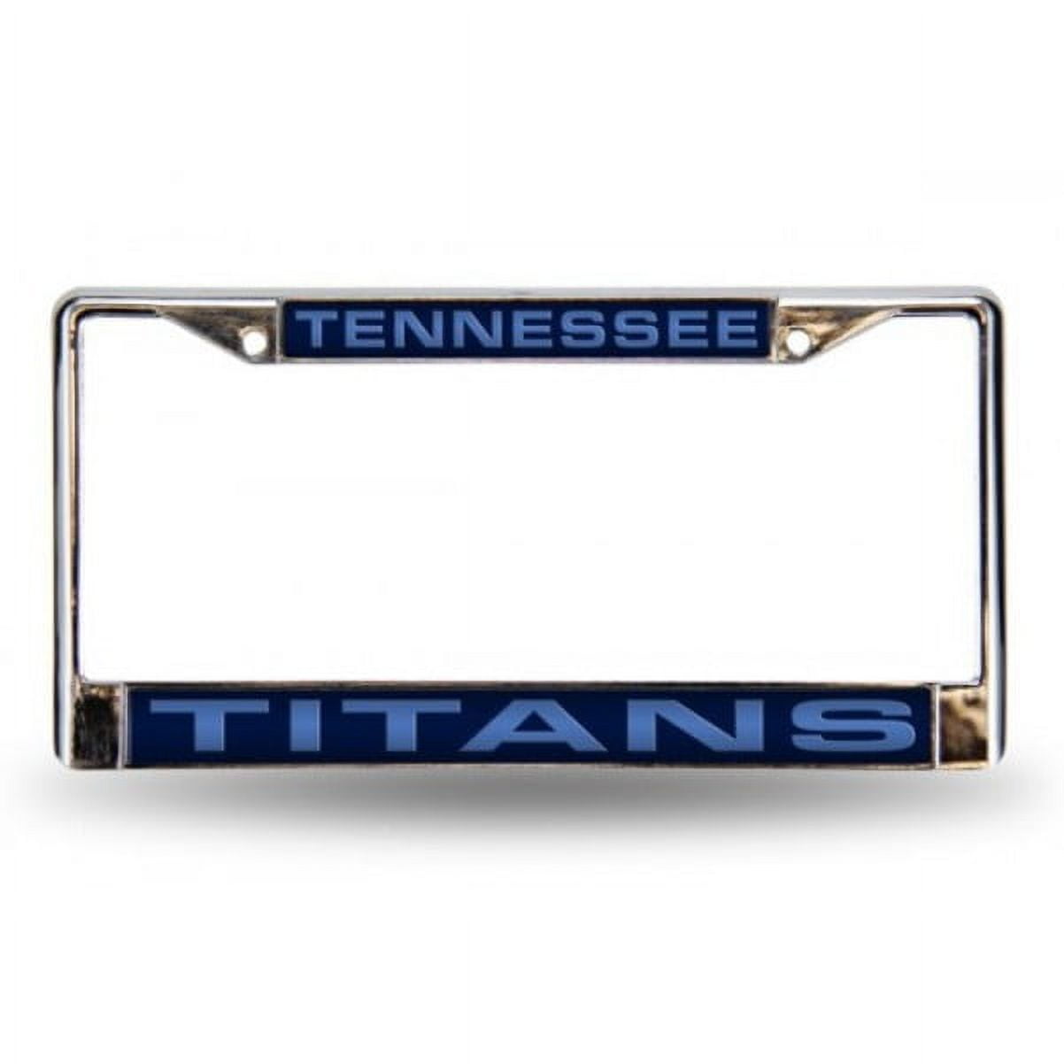 NFL Tennessee Titans Blue Laser Chrome Acrylic License Plate Frame QGC7099