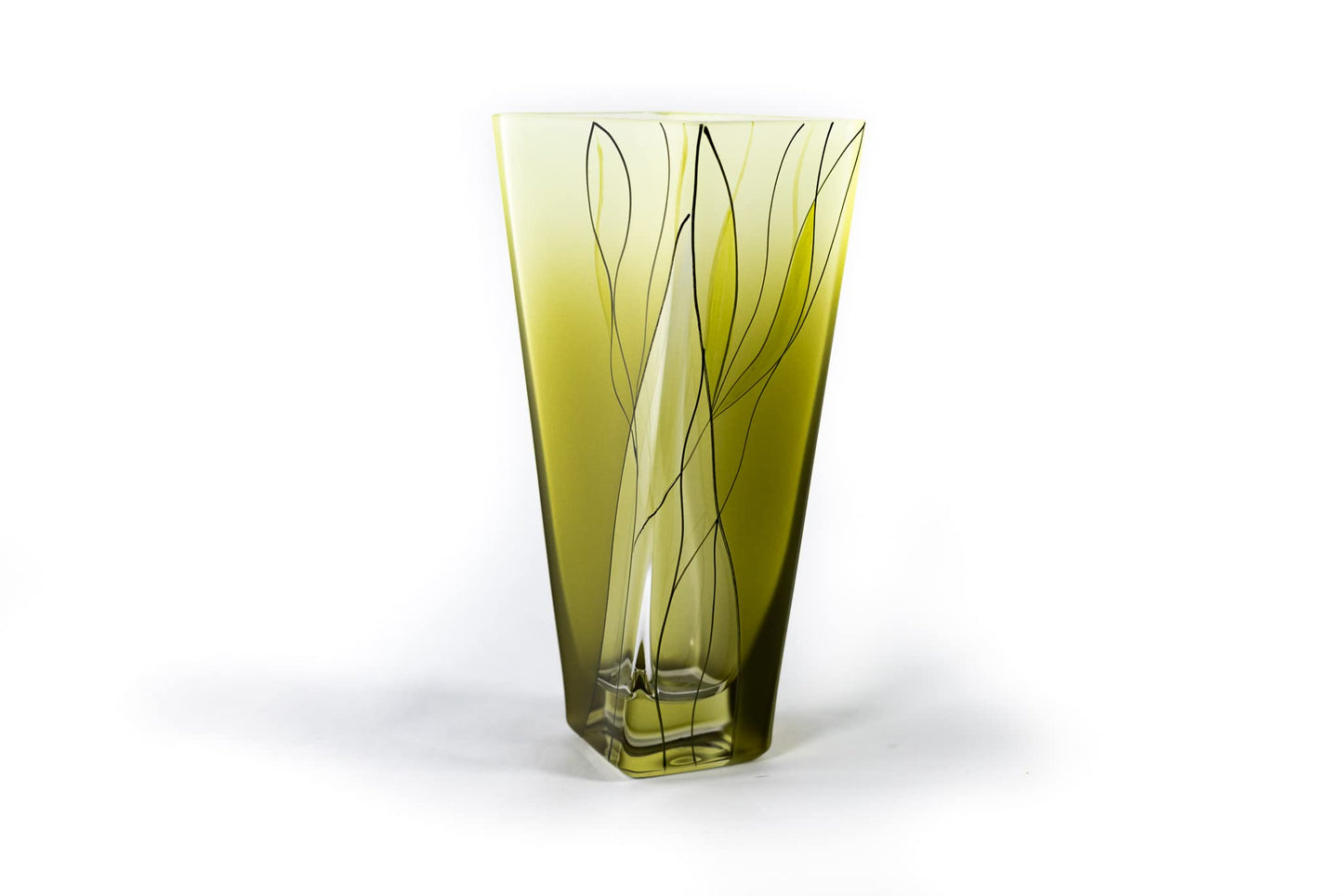 Badash Evergreen Handcrafted Crystal Square Vase QGM16968