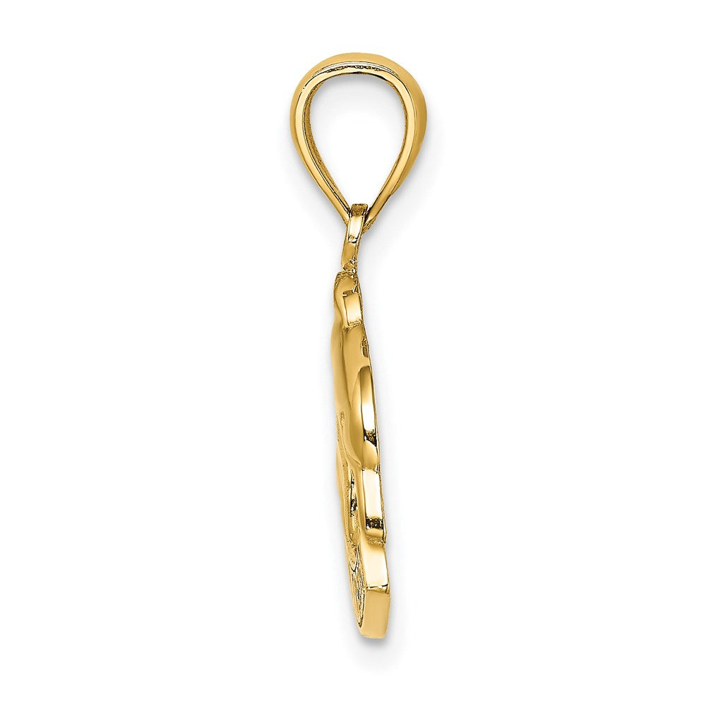 14K 2-D ST. MARTIN Under Dolphin Charm