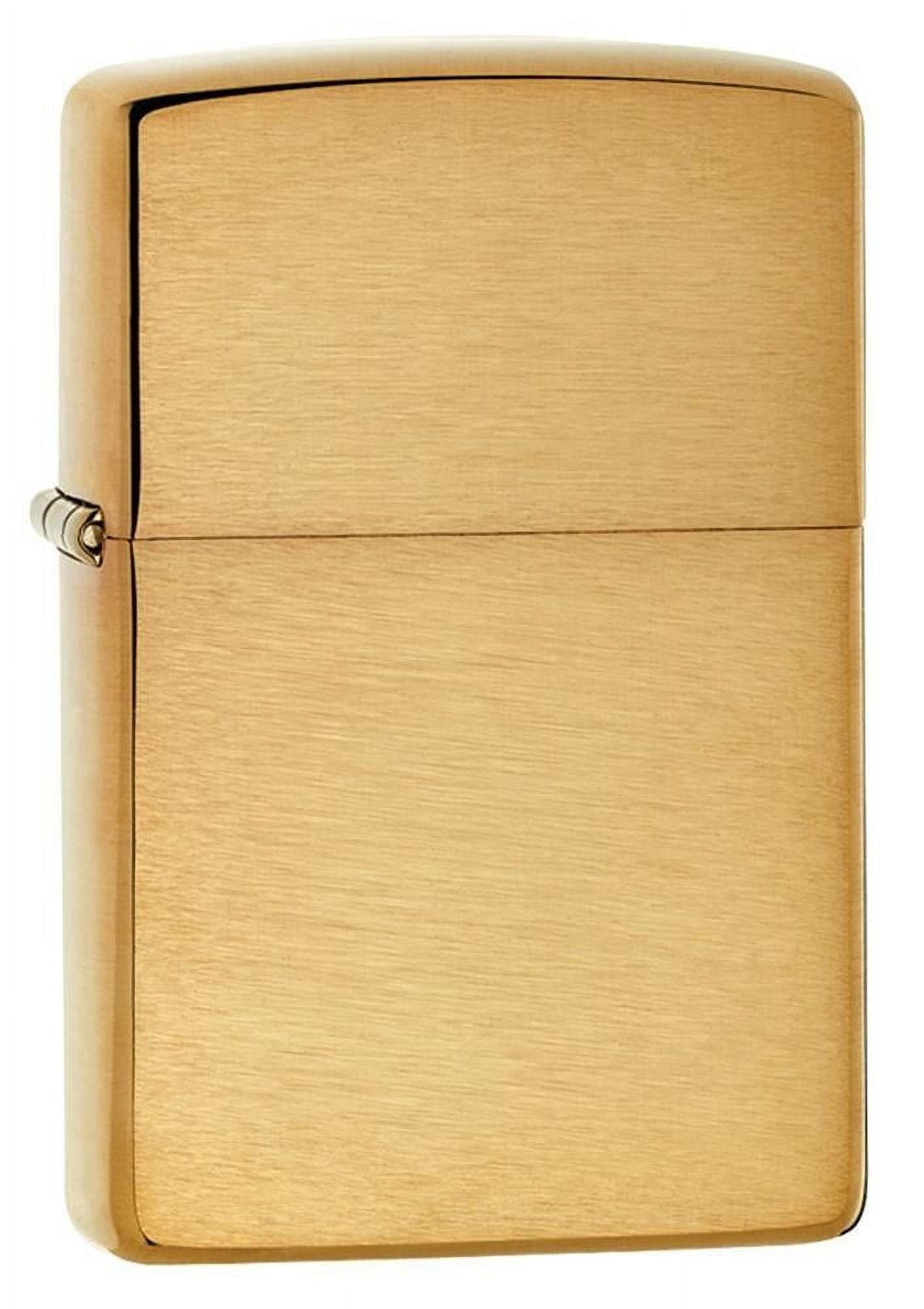 Zippo Armor Brushed Brass Pocket Lighter