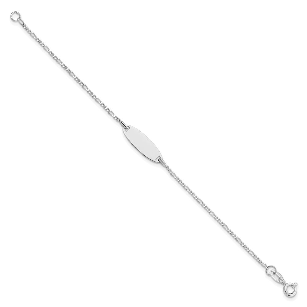 Sterling Silver Polished Childrens 6in ID Bracelet 6 inches