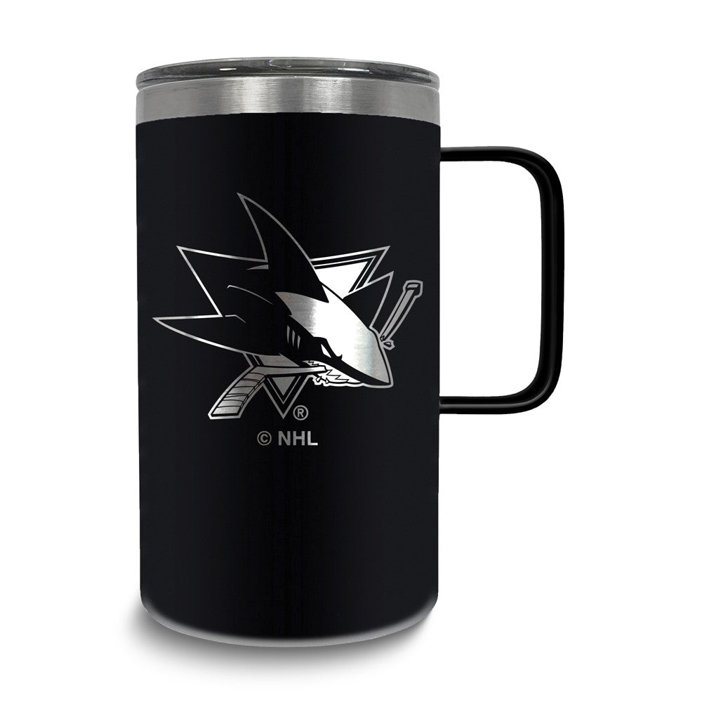 NHL San Jose Sharks Stainless Steel 18 oz. Hustle Mug with Lid