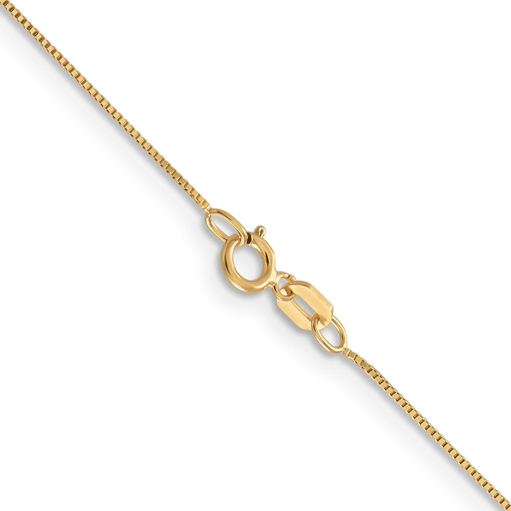 14K 28 inch .5mm Box with Spring Ring Clasp Chain