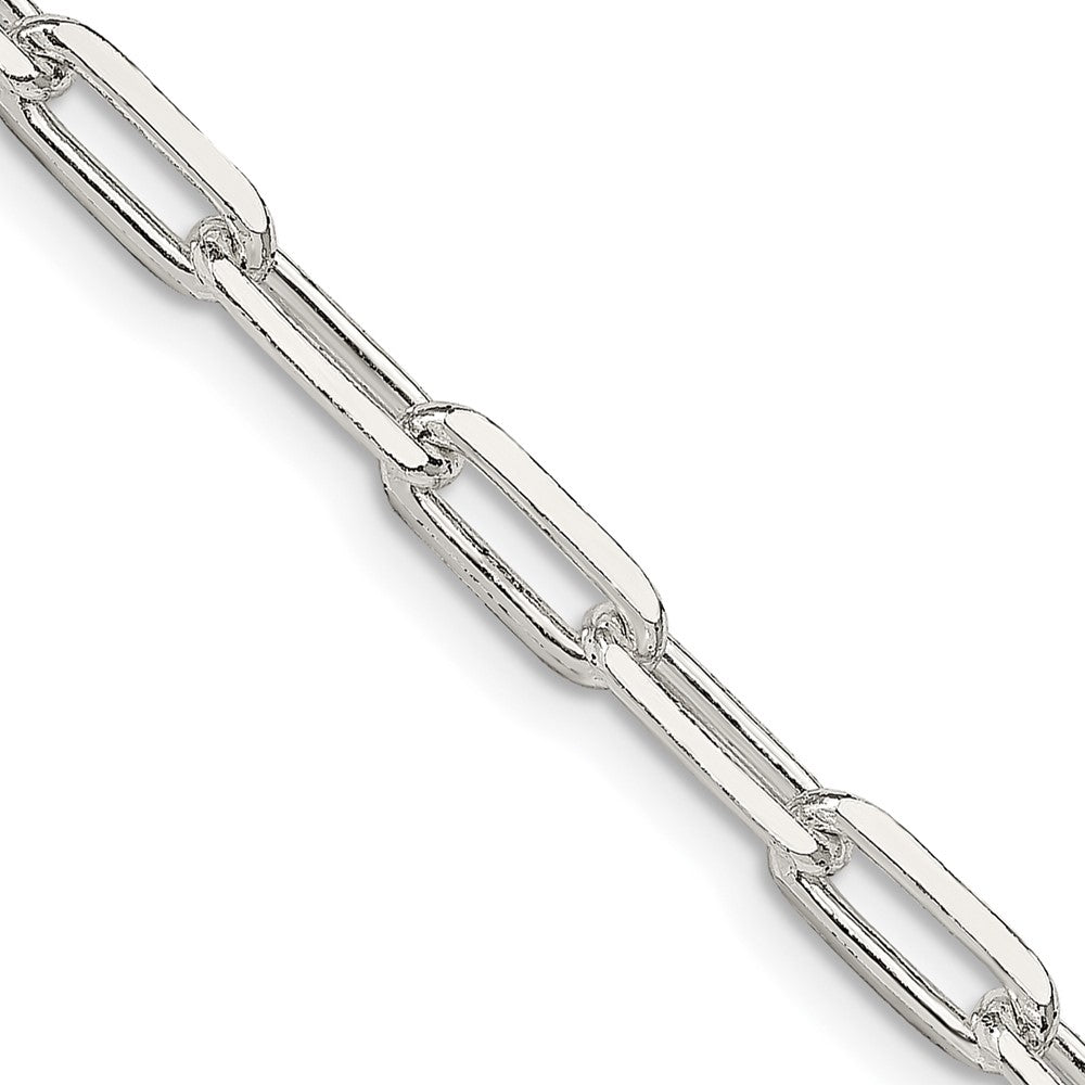 Sterling Silver 4.25mm Elongated Open Link Chain 26 Inches