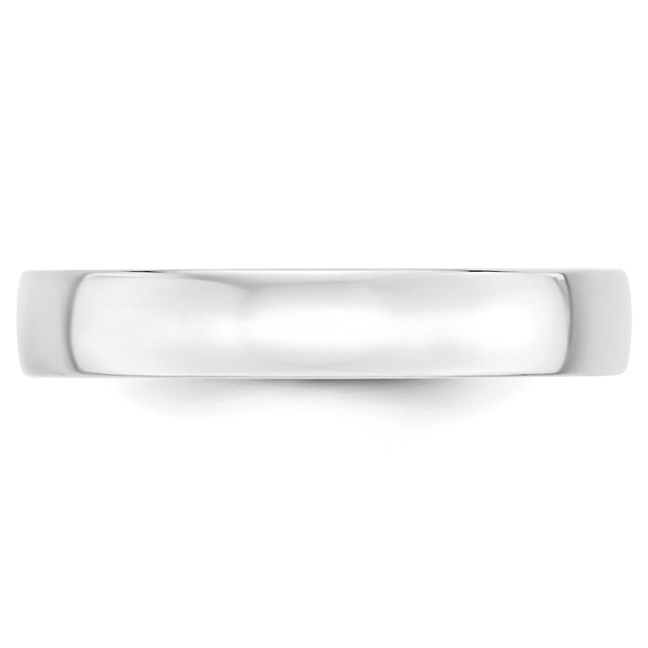 10k White Gold 4mm Lightweight Comfort Fit Wedding Band Size 13