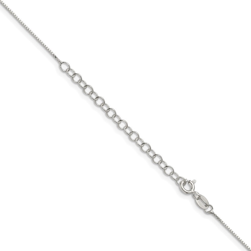Sterling Silver .6mm Box Chain w/2in ext. 18 Inches