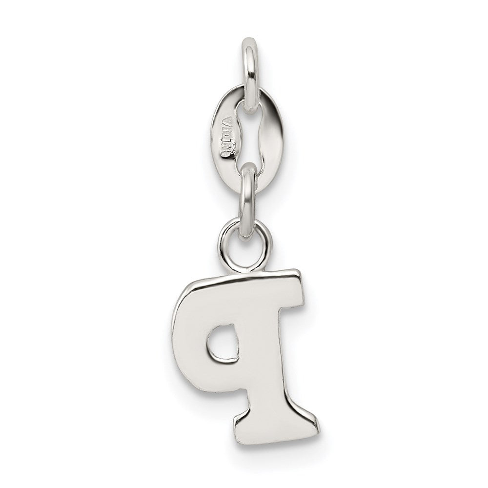 Sterling Silver Letter P Initial Charm