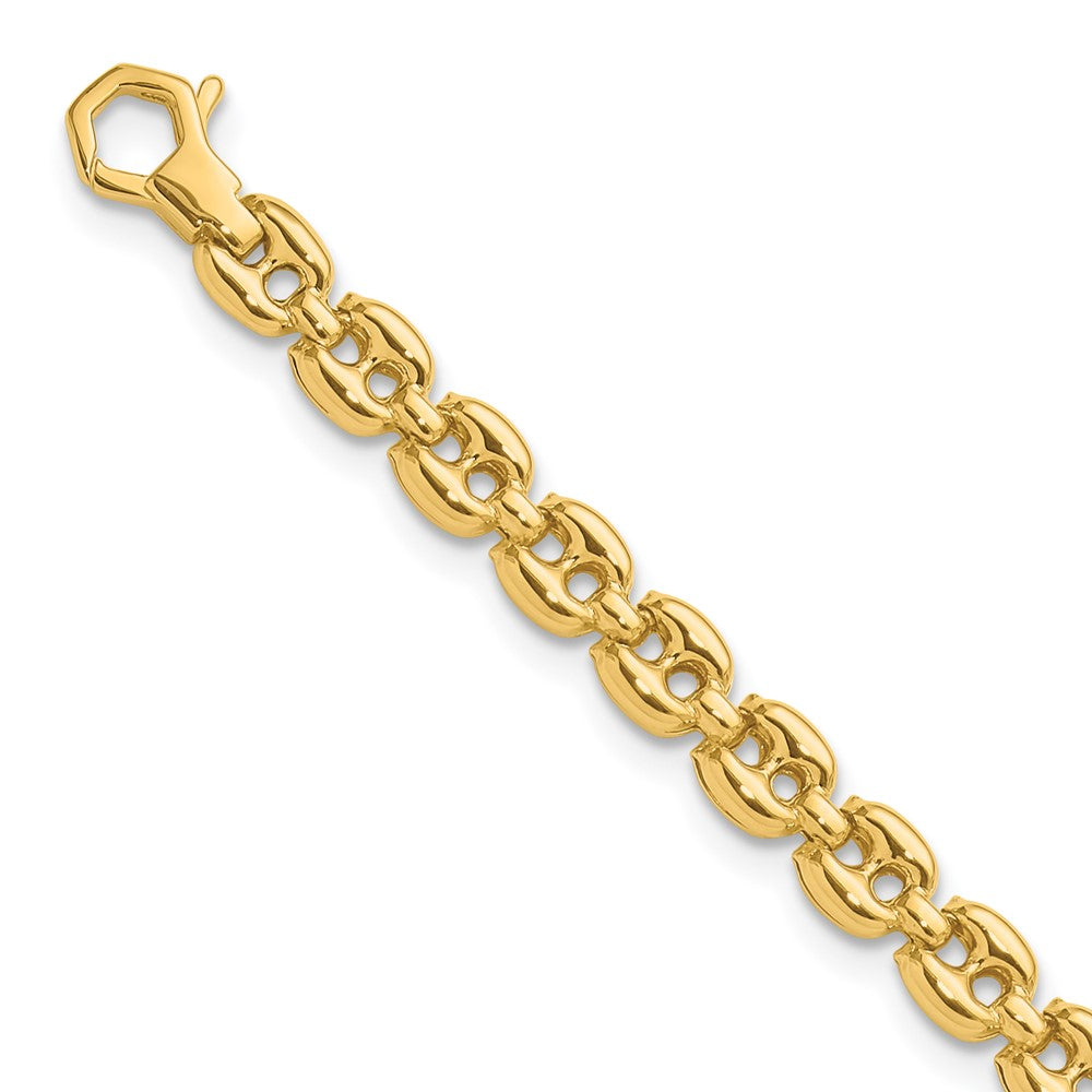 14K Polished Fancy Link Bracelet 7.5  inches