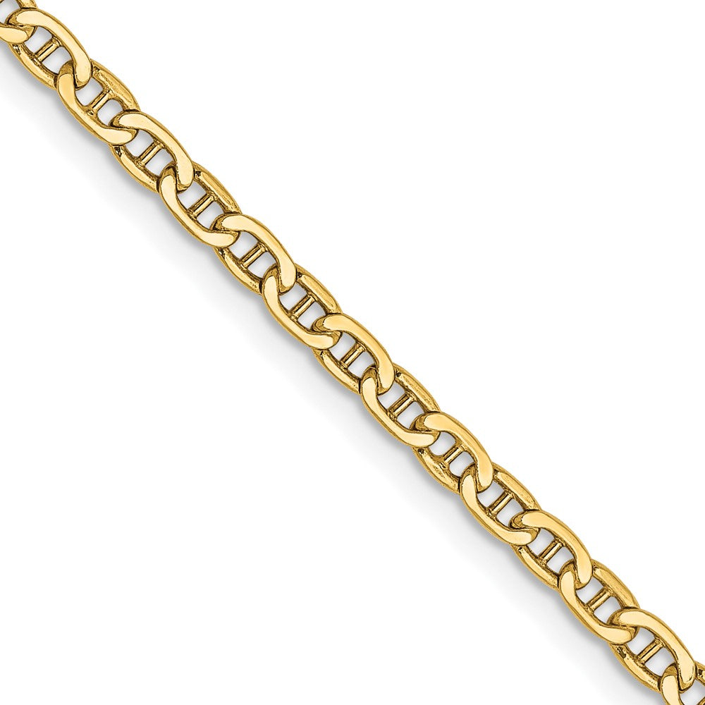 14k 2.4mm Semi-Solid Anchor Chain