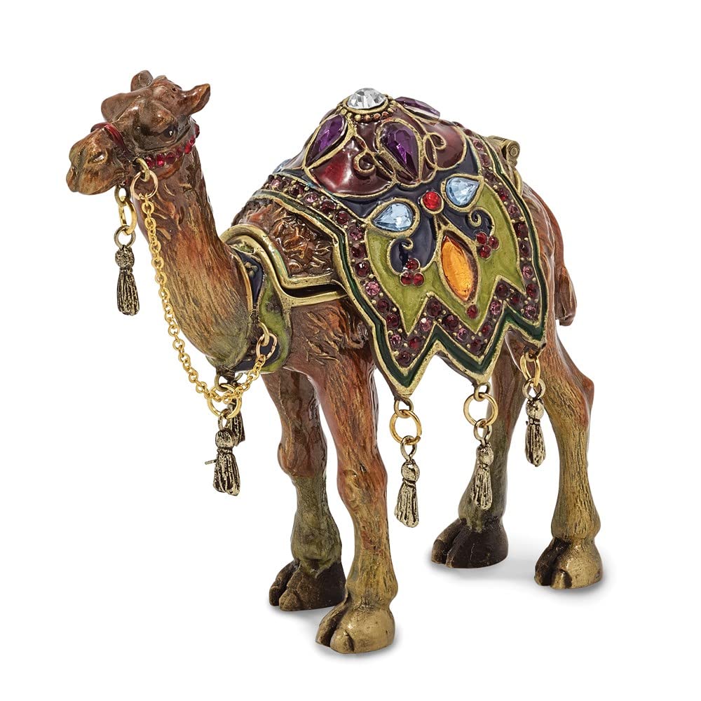 Pewter Desert Camel Trinket Box