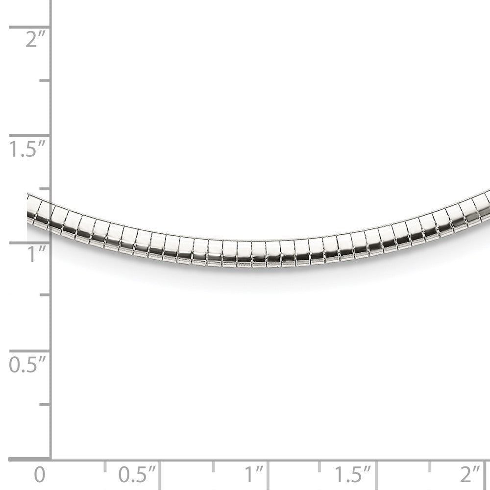 Sterling Silver 3.25mm w/2in. Ext Cubetto Chain 16 Inches