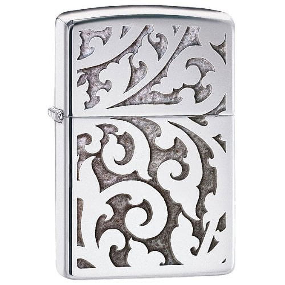 Zippo Filigree Design High Polish Chrome Pocket Lighter