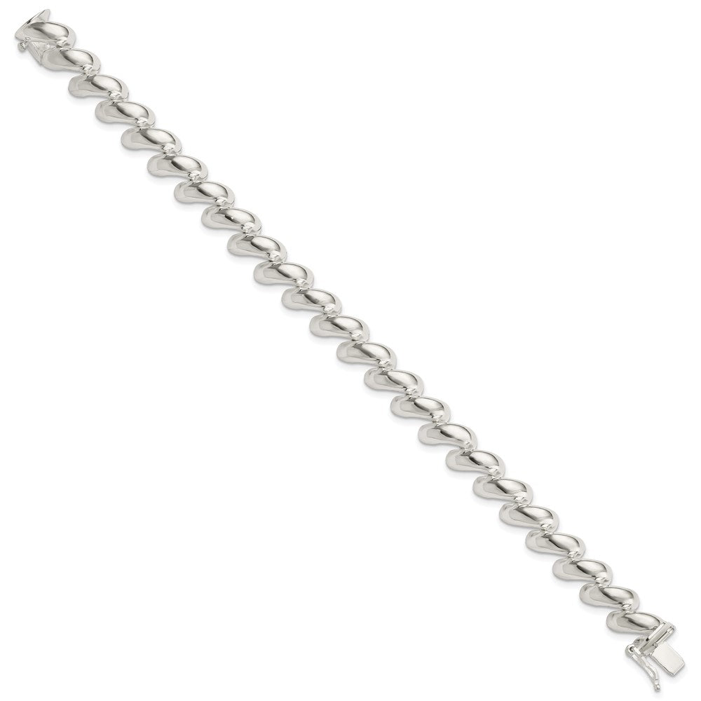 Sterling Silver 10mm San Marco Bracelet 7 inches