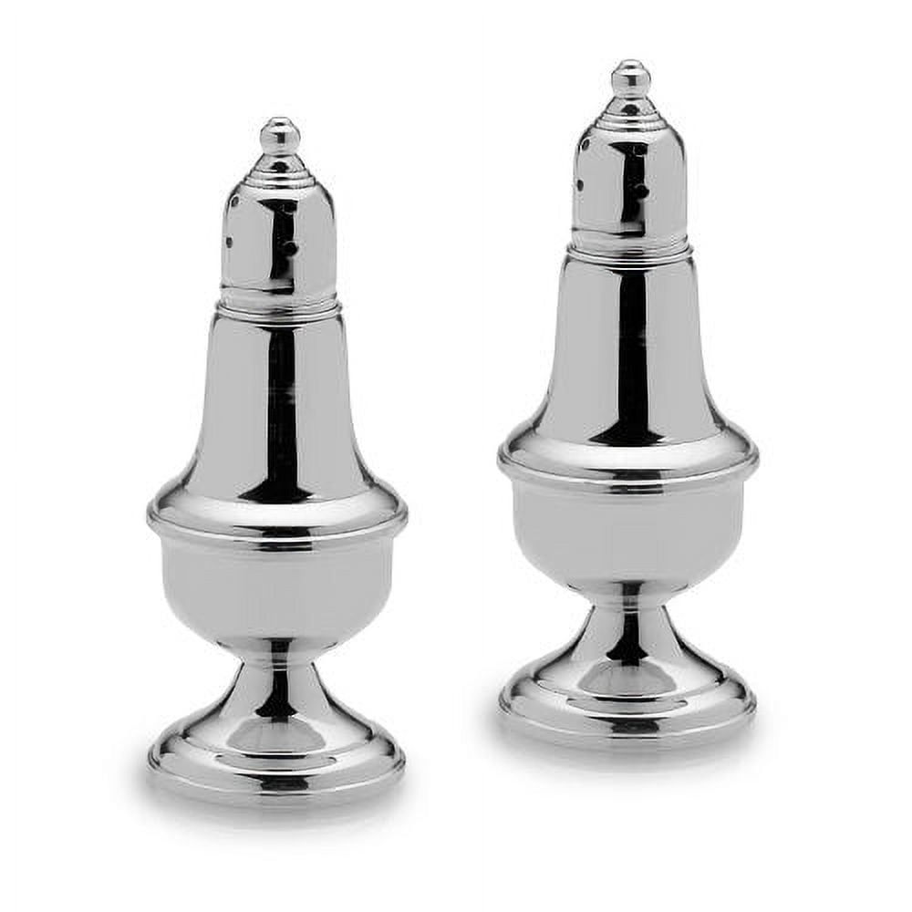 Empire Silver Plain Border Sterling Salt and Pepper Set