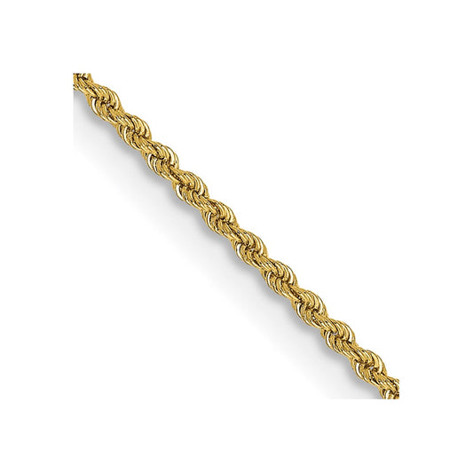 14K 28 inch 2mm Regular Rope with Lobster Clasp Chain