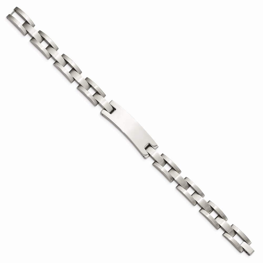 Chisel SRB229-9.25 9.25 in. Stainless Steel Brushed & Polished ID Bracelet