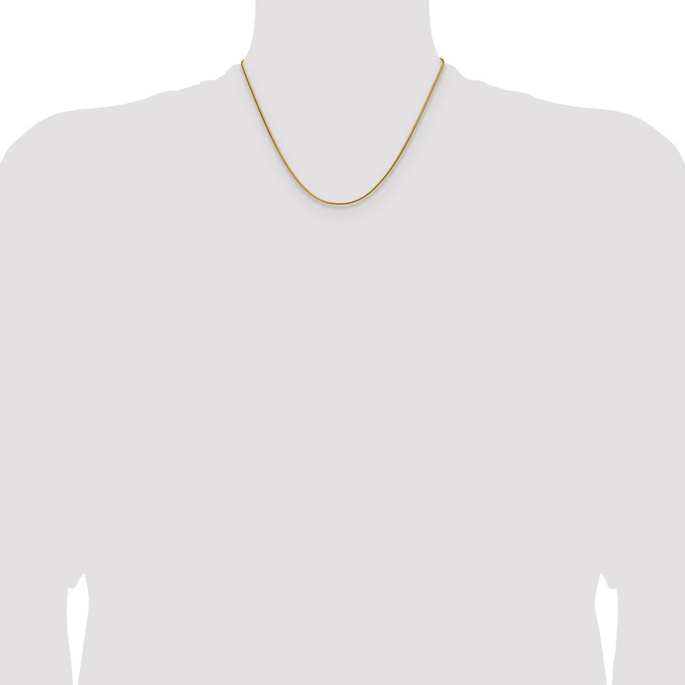 Chisel Stainless Steel Polished Yellow IP-plated 1.5mm 18 inch Snake Chain