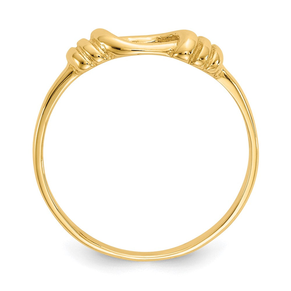 14K Love Knot Band Size 7