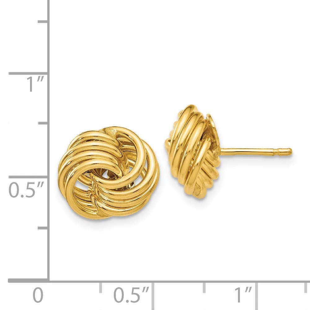 14k Polished Fancy Post Earrings