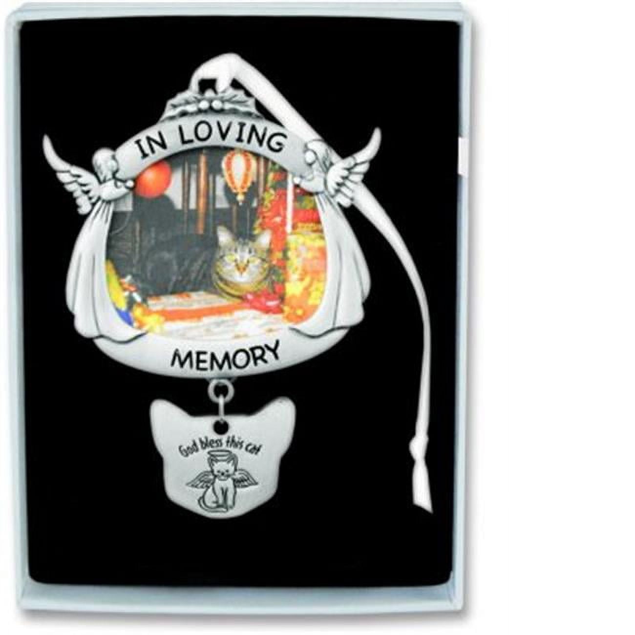 Cathedral Art CO736 4 in. in Loving Memory Angel Cat Frame Plaque with Hanger