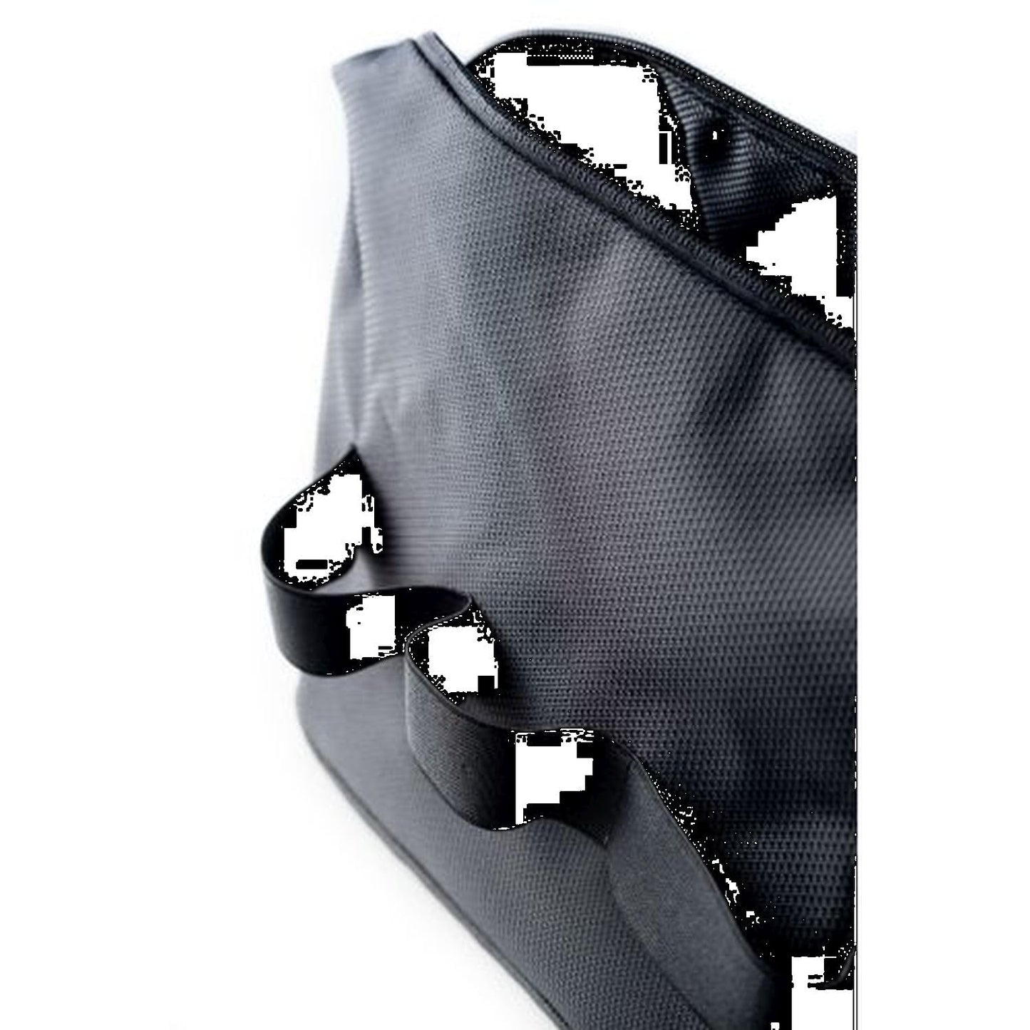 Black Ballistic Nylon Travel Dopp Kit with Multi Compartments and Zippered Closure
