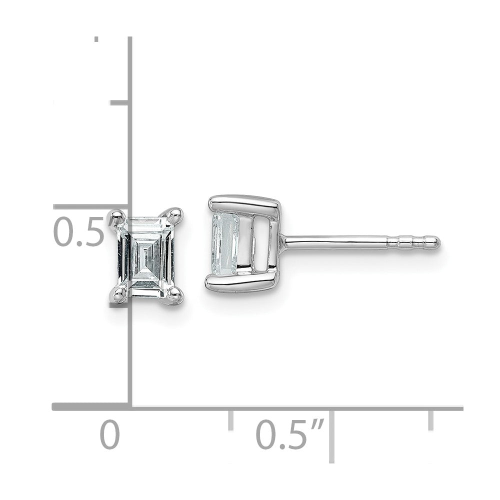 14kw 4.95x3.45mm Emerald Earring Mountings