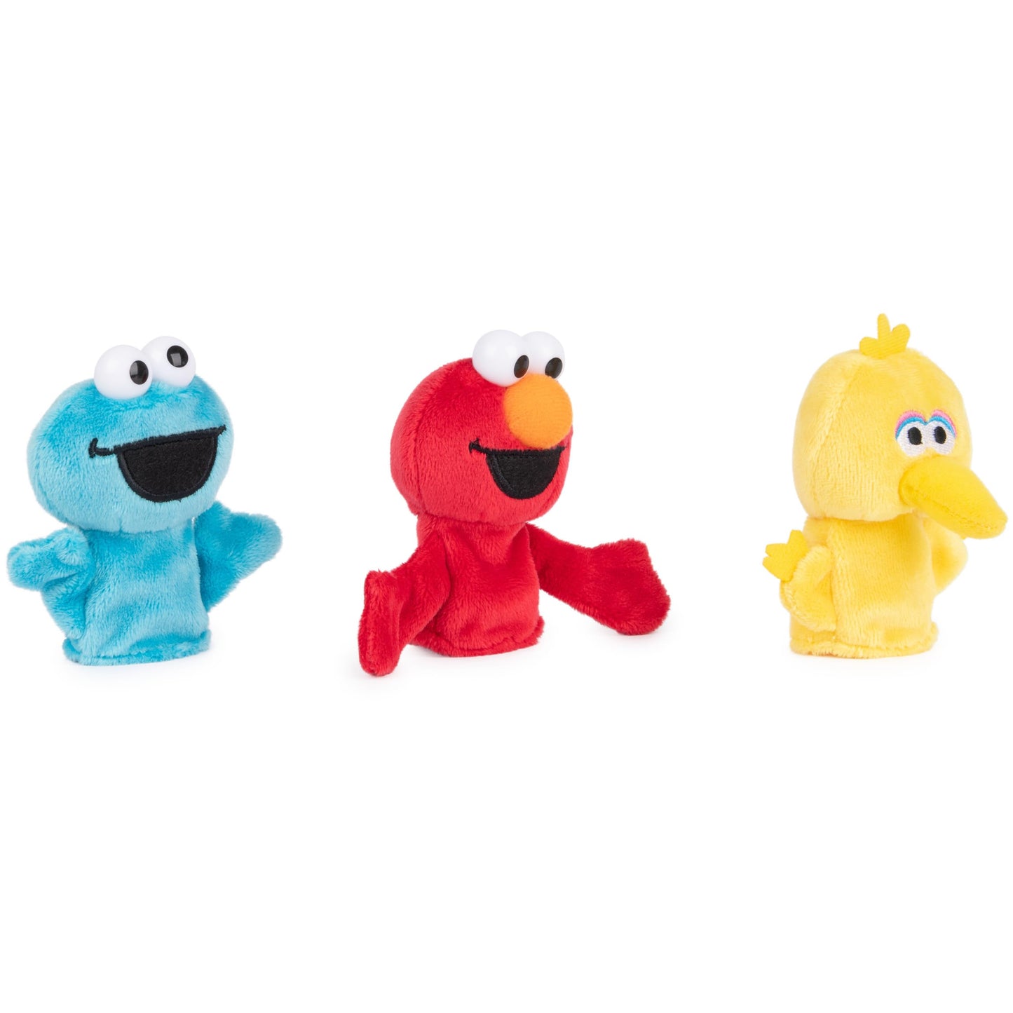 Gund Sesame Street Finger Puppets Set of 3 Elmo, Big Bird and Cookie Monster