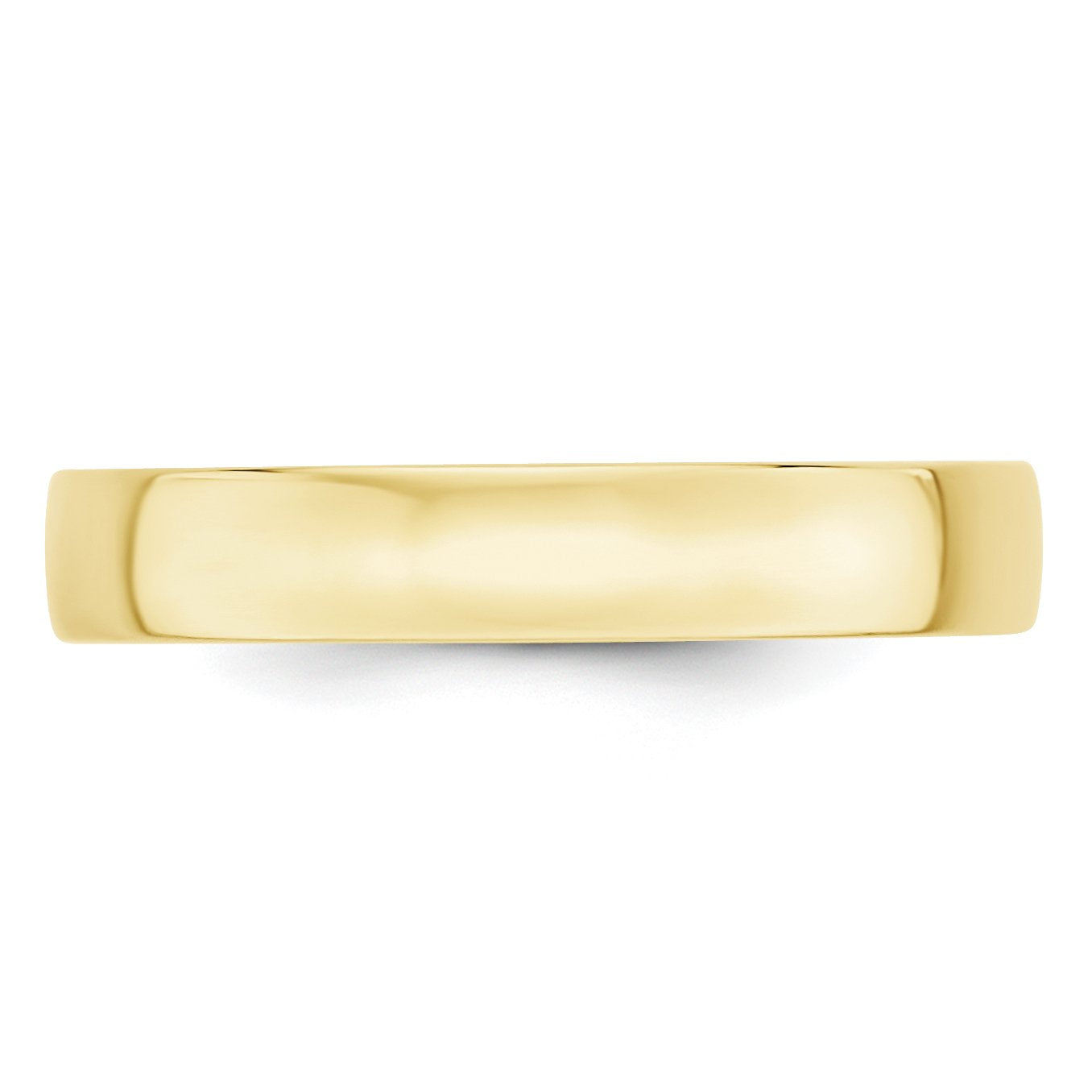 10k Yellow Gold 4mm Lightweight Comfort Fit Wedding Band Size 12.5