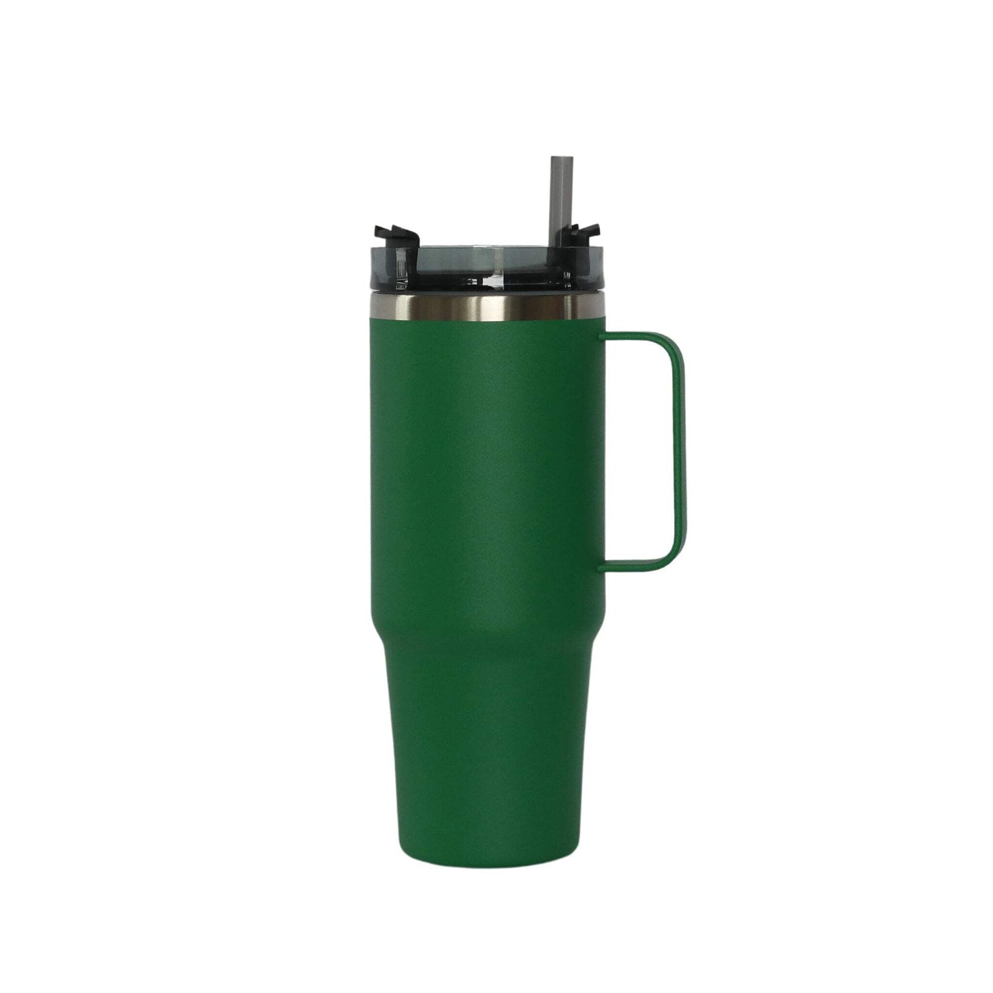 30 Oz Stainless Steel Tumbler with Straw -  Green