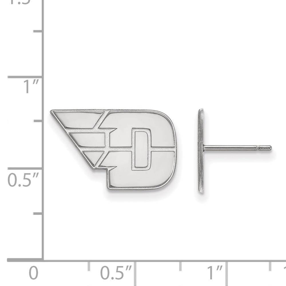 Sterling Silver Official Licensed Collegiate University of Dayton (UD) Small Post Earrings