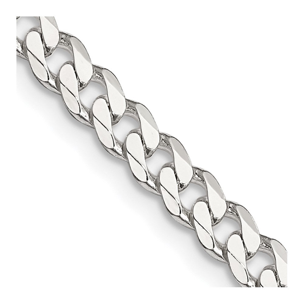 Sterling Silver 4.5mm Curb Chain 24 Inches
