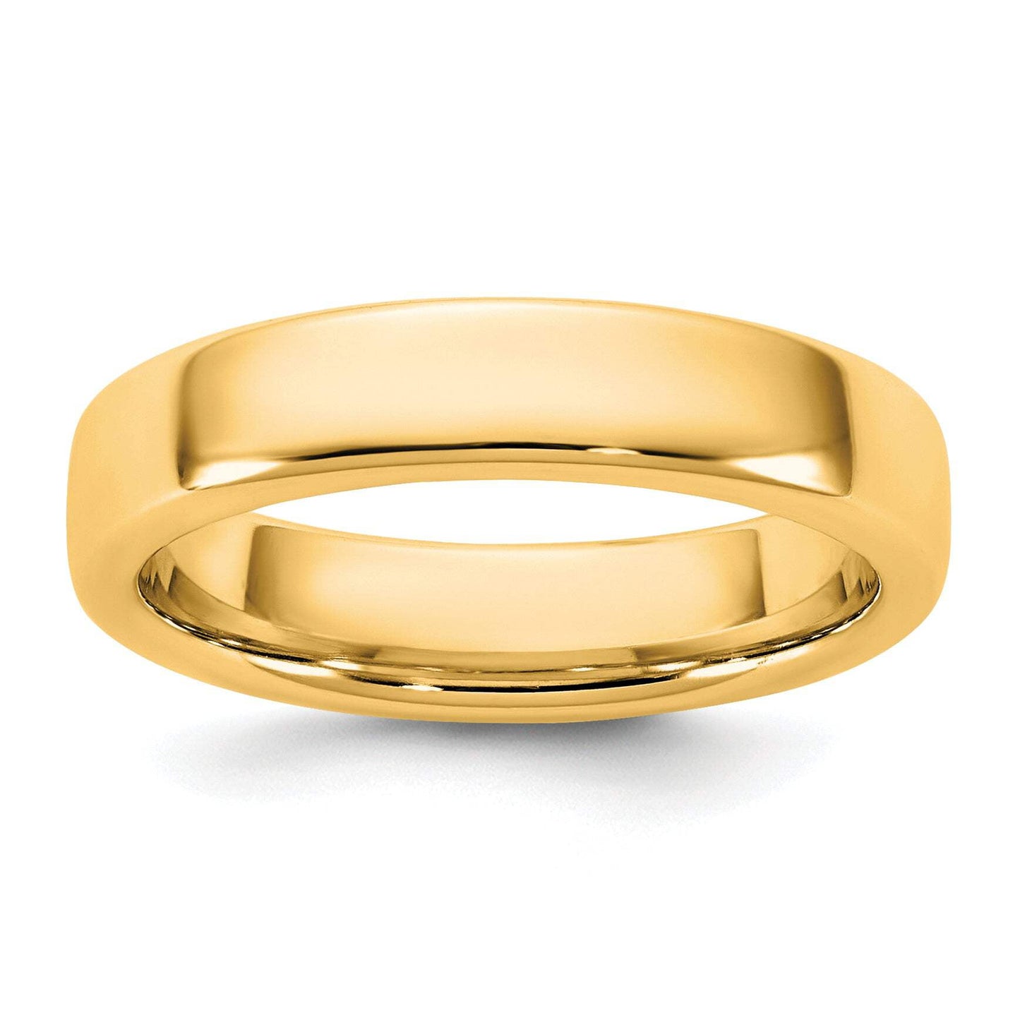 14KY 4.5mm European Comfort Fit Band Size 7