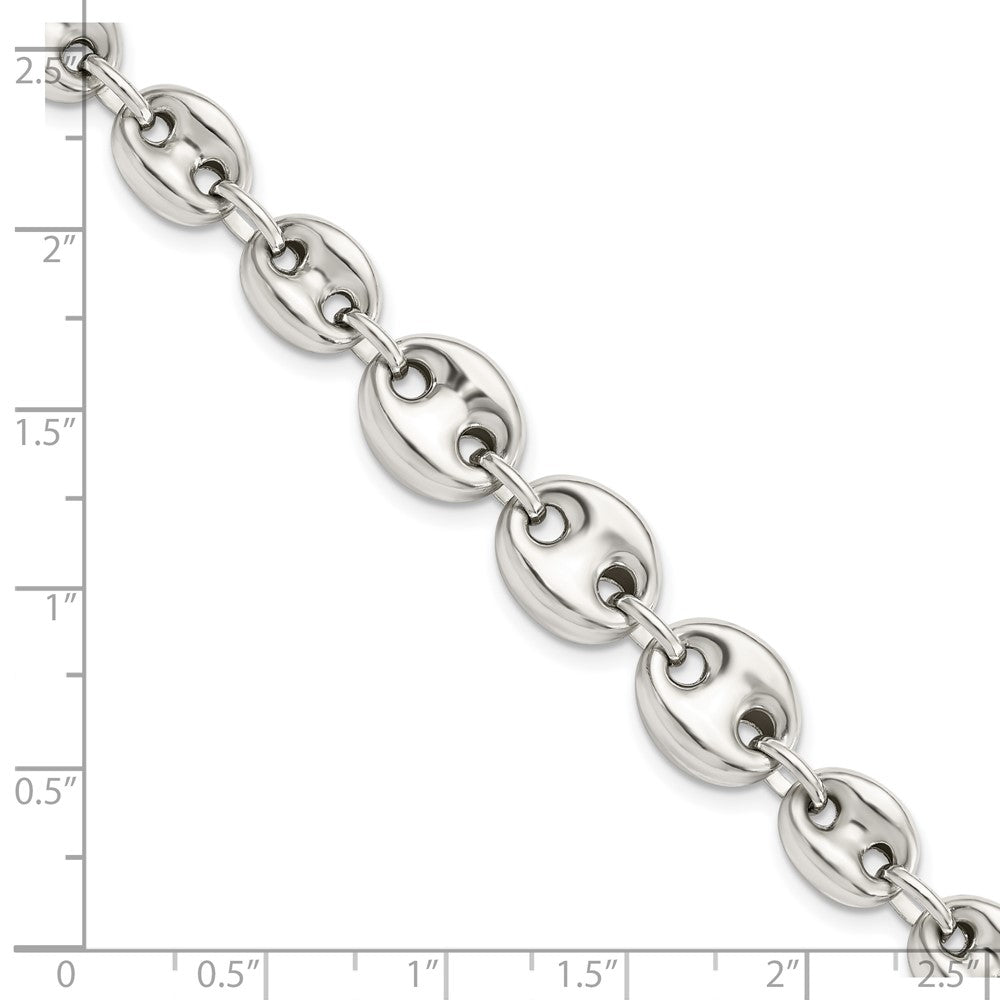 Sterling Silver Polished Fancy Link 7.5in Bracelet 7.5 inches