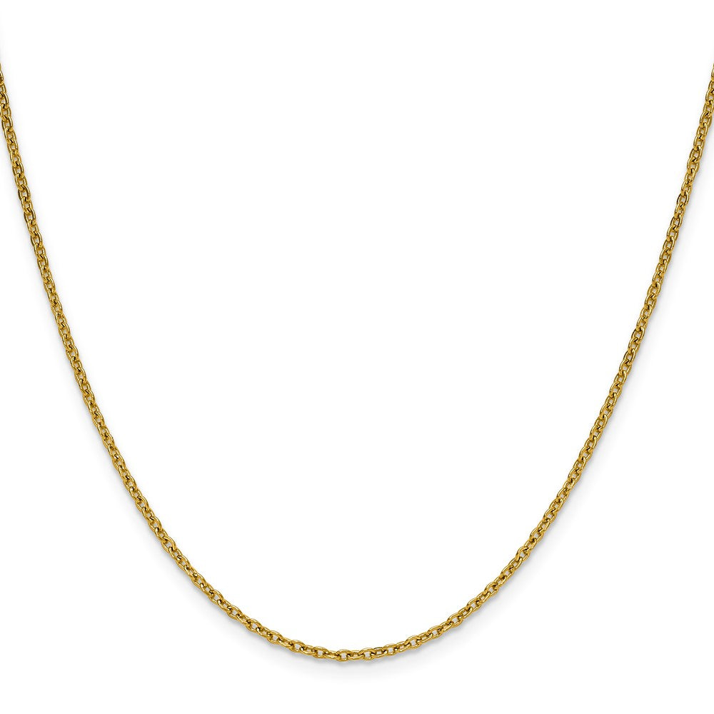 Chisel Stainless Steel Polished Yellow IP-plated 1.9mm 16 inch Cable Chain