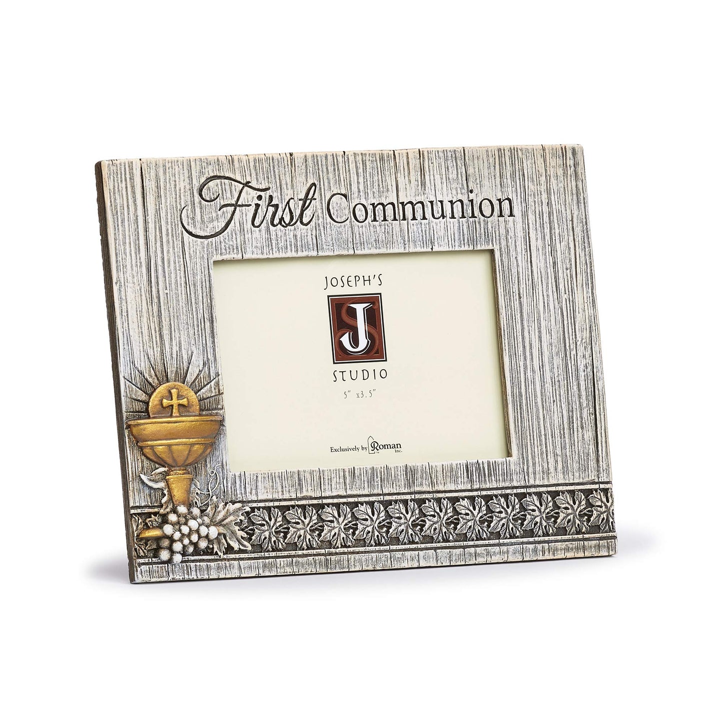 Roman 602061 Joseph Studio Distressed Communion Frame, 6-inch Height, Resin