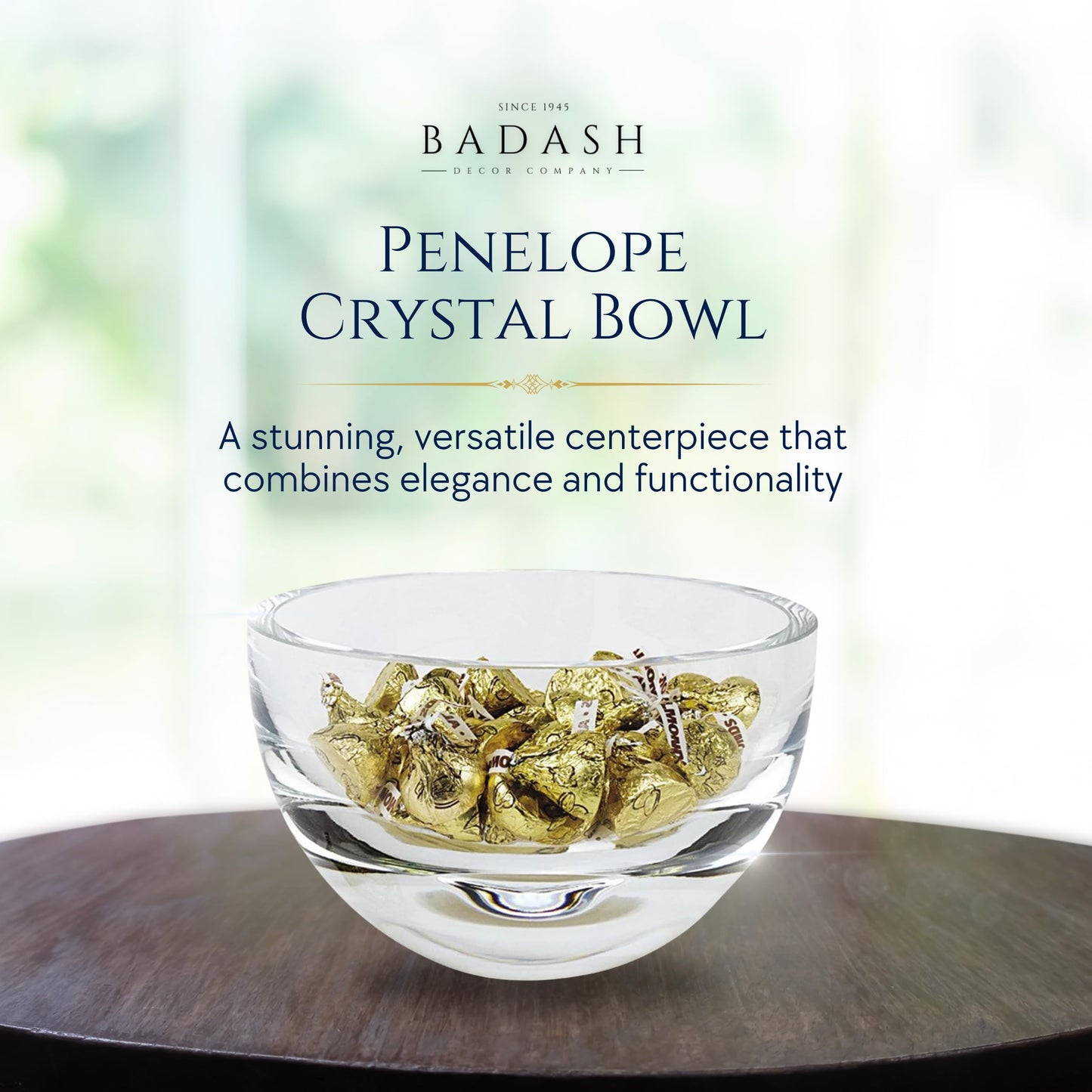 Badash Handcrafted Lead-free Crystal 6 inch Clear Penelope Bowl QGM6120