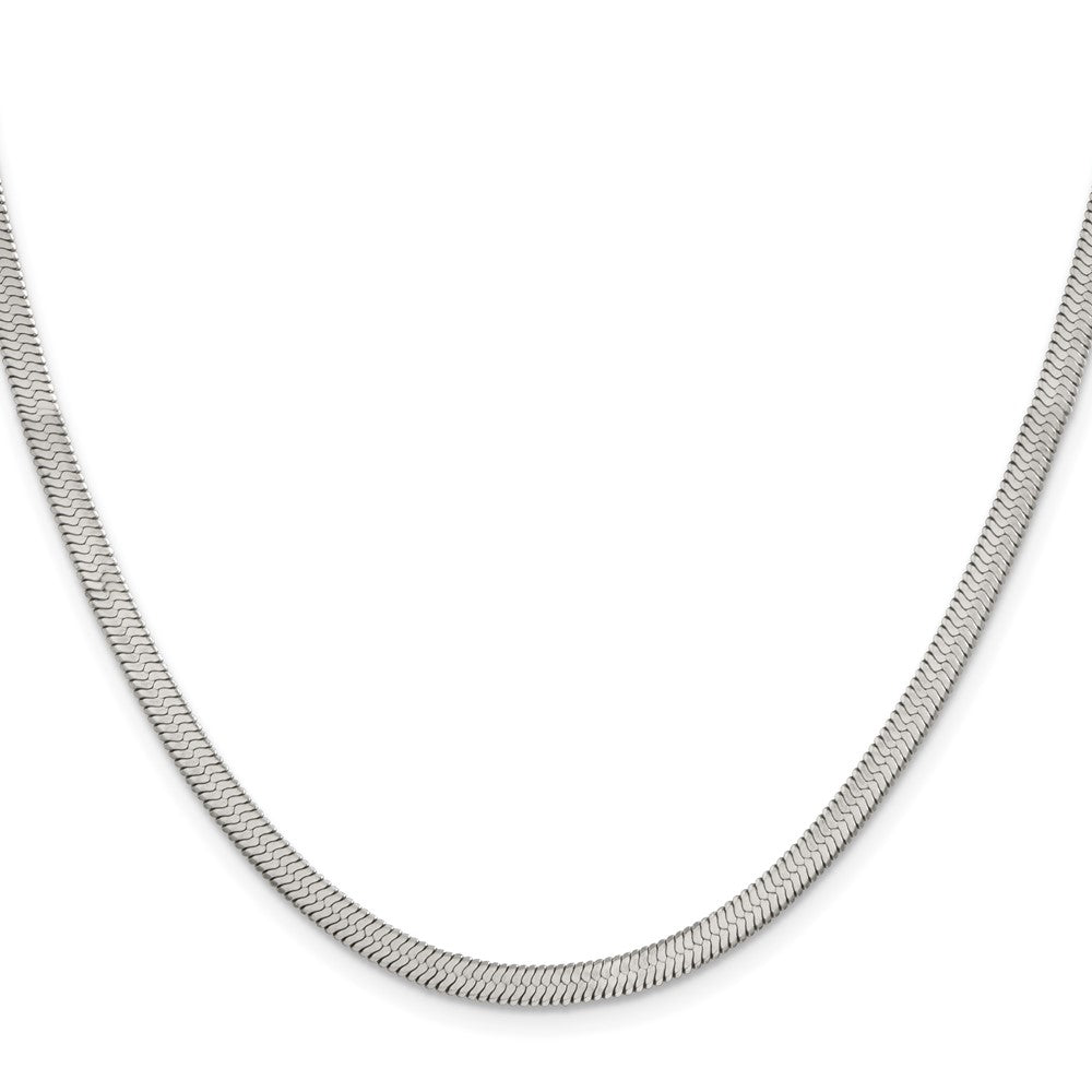 Stainless Steel Polished 3.90mm 20in Herringbone Chain
