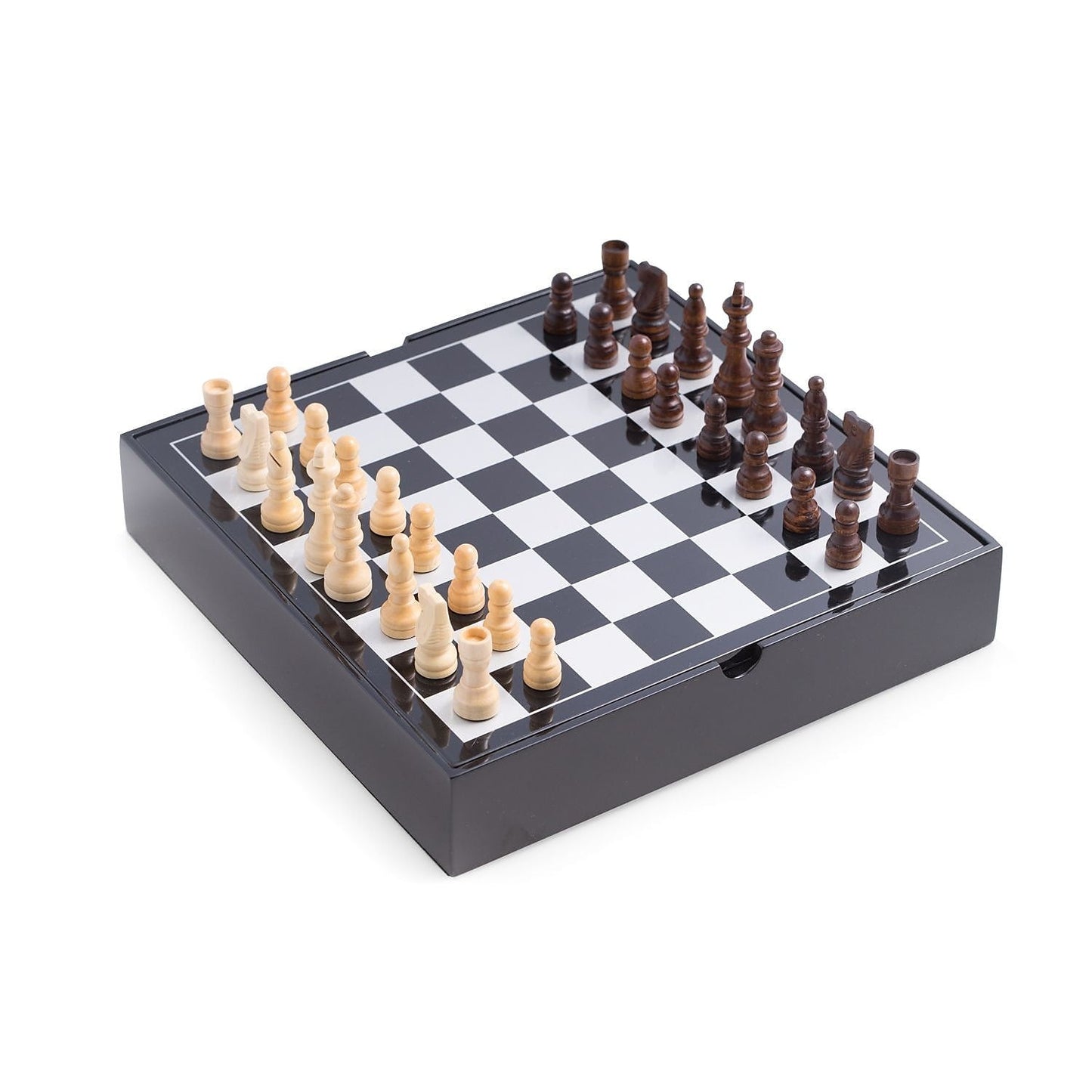 Bey-Berk International G550 Lacquered Wood Multi Game Set, Black