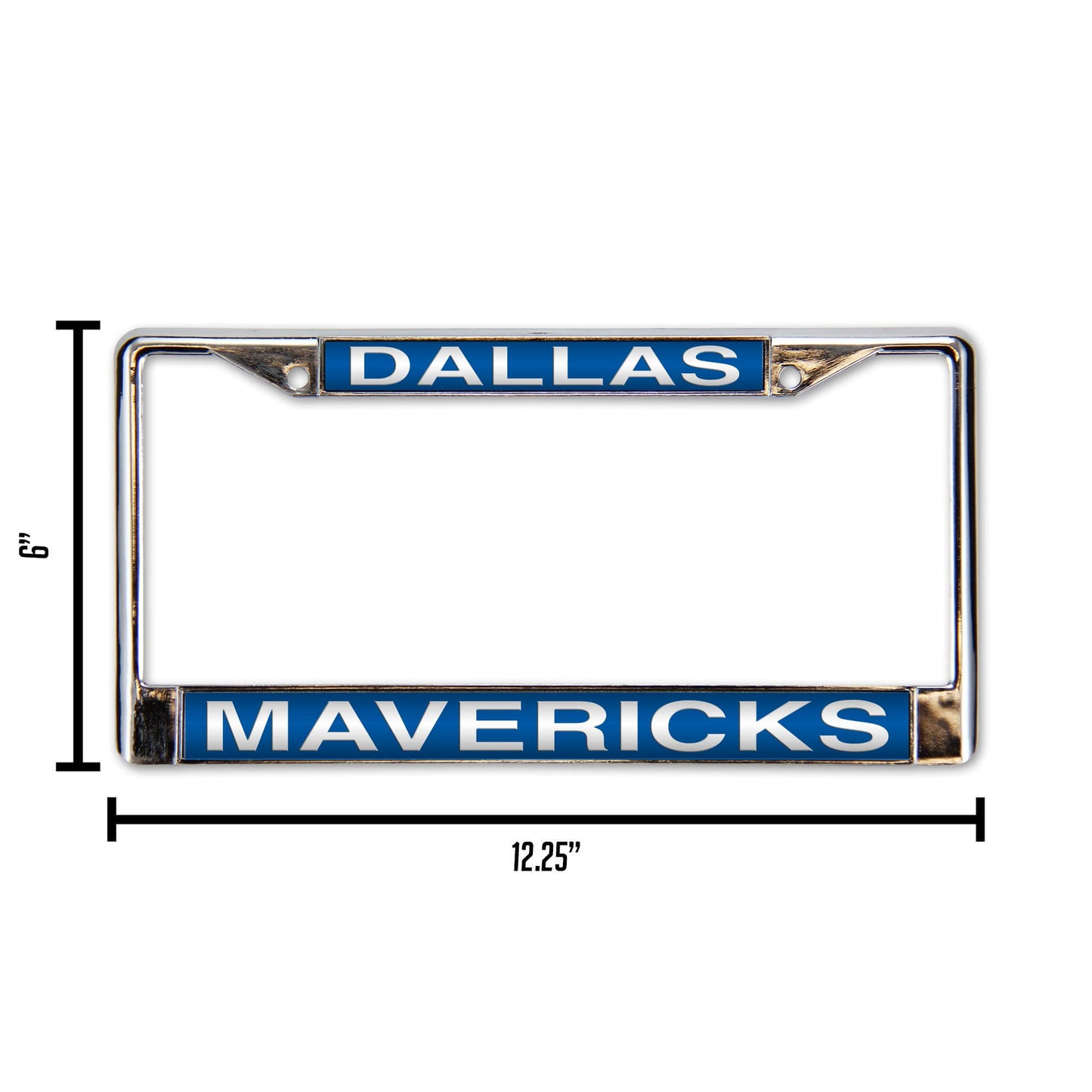 Dallas Basketball Maverick's Chrome Metal Laser Cut License Plate Frame