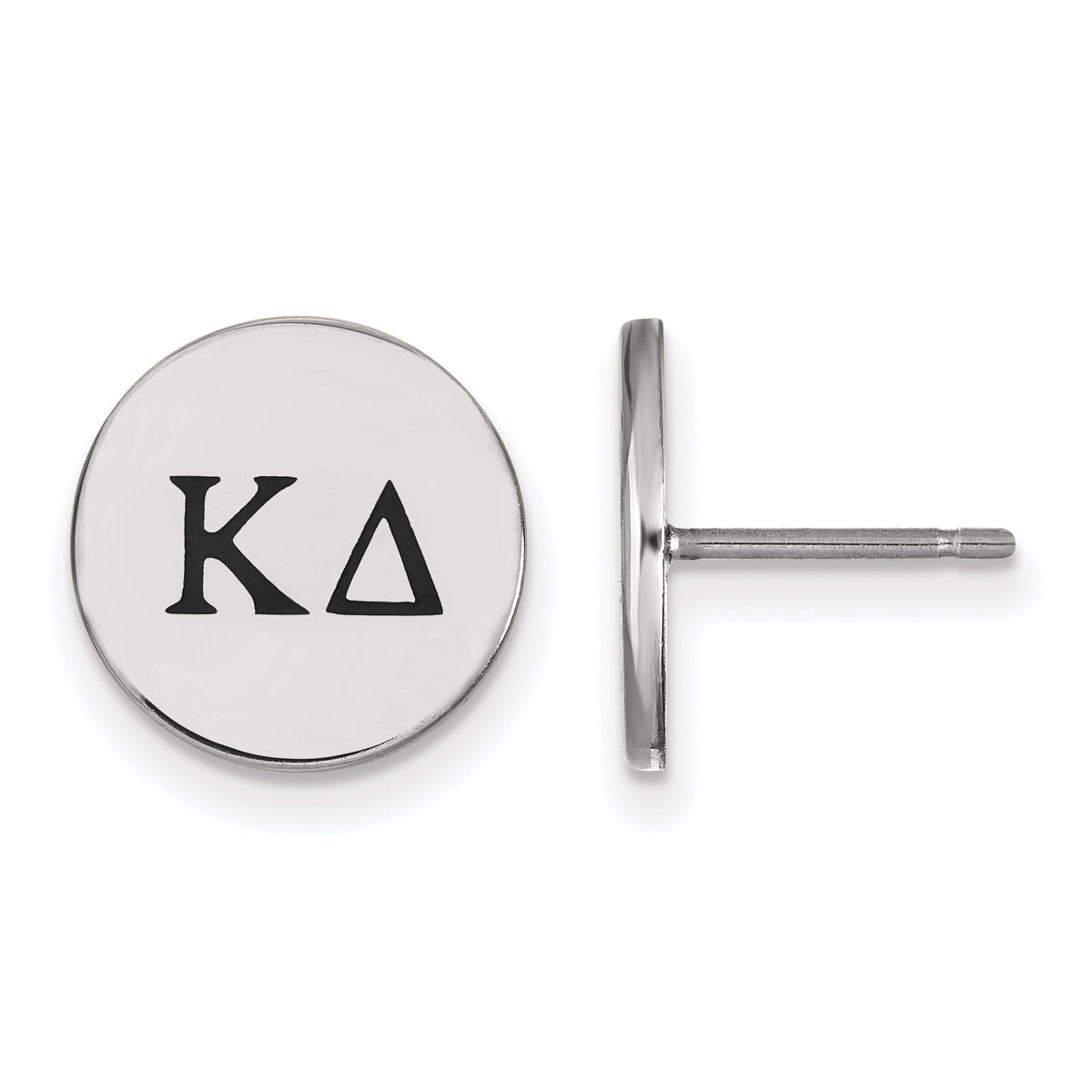 Sterling Silver Official Licensed Greek Sororities Kappa Delta (??) Enameled Post Earrings