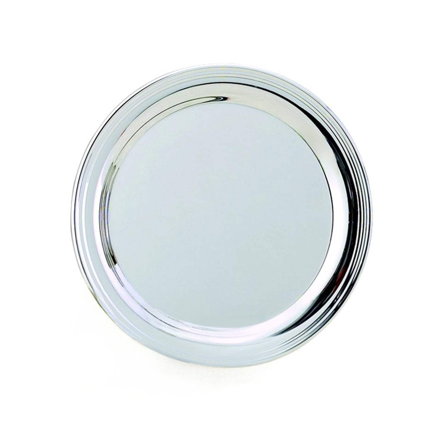 Creative Gifts International  12 in. Nickel Plated Simon Tray - Silver