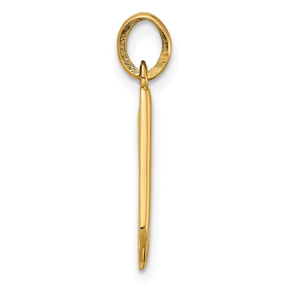 14k Yellow Gold Fancy Letter K