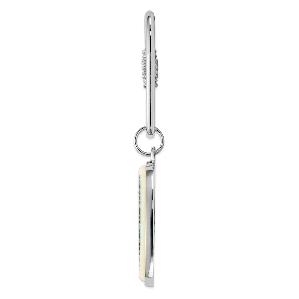 Barlow Designs Color Mallards Oval Key Chain